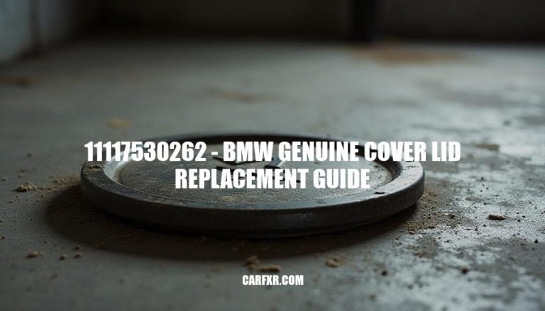 11117530262 - BMW Genuine Cover Lid Replacement Guide