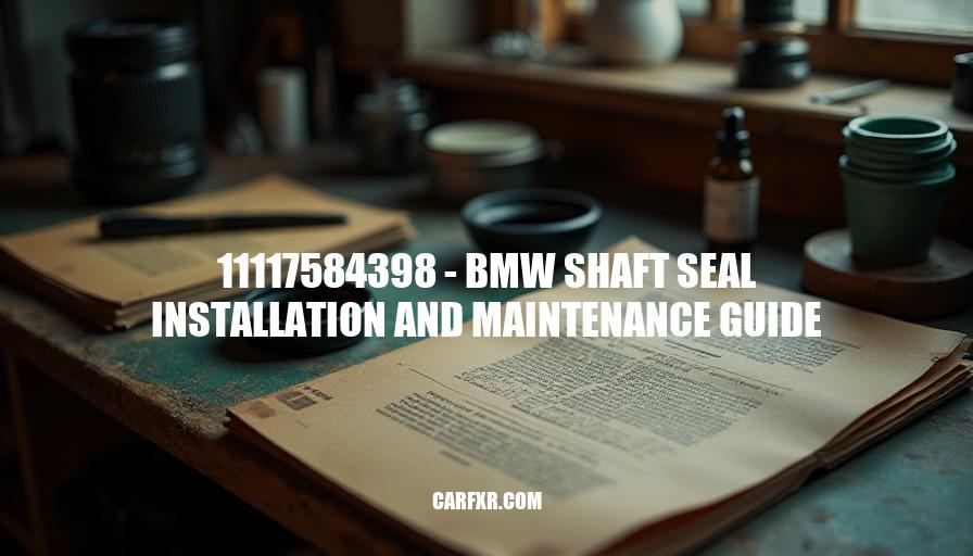 11117584398 - BMW Shaft Seal Installation and Maintenance Guide