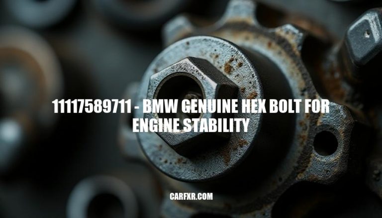 11117589711 - BMW Genuine Hex Bolt for Engine Stability