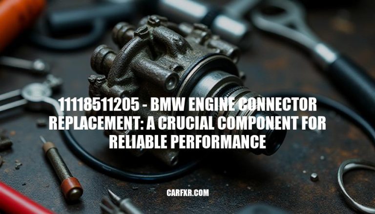 11118511205 - BMW Engine Connector Replacement: A Crucial Component for Reliable Performance