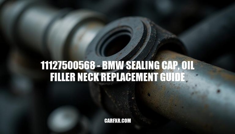 11127500568 - BMW Sealing Cap, Oil Filler Neck Replacement Guide