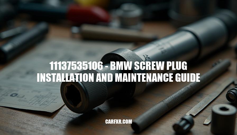 11137535106 - BMW Screw Plug Installation and Maintenance Guide