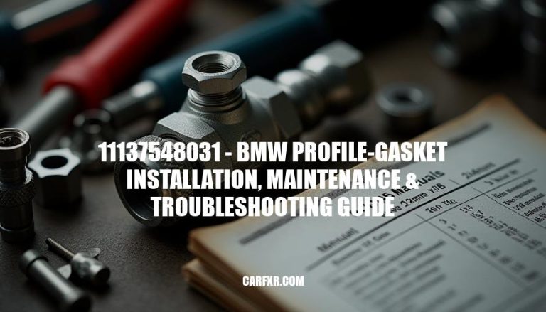 11137548031 - BMW Profile-Gasket Installation, Maintenance & Troubleshooting Guide