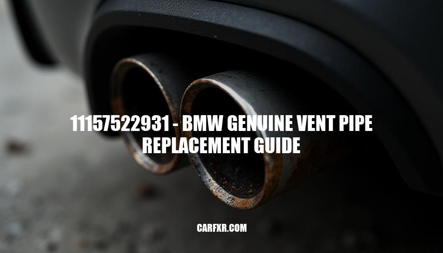 11157522931 - BMW Genuine Vent Pipe Replacement Guide