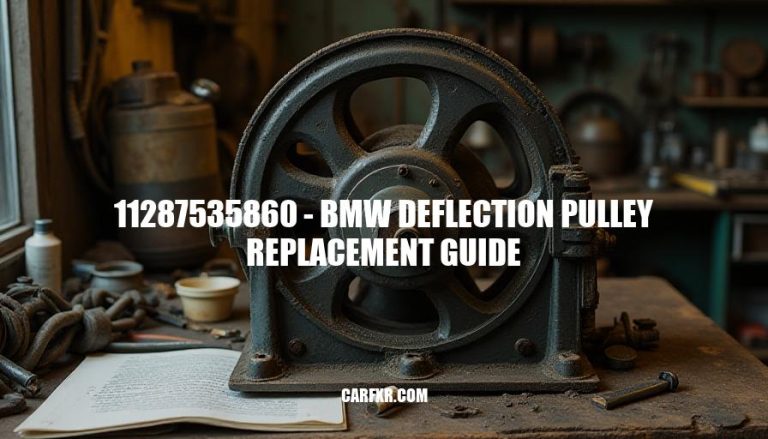 11287535860 - BMW Deflection Pulley Replacement Guide