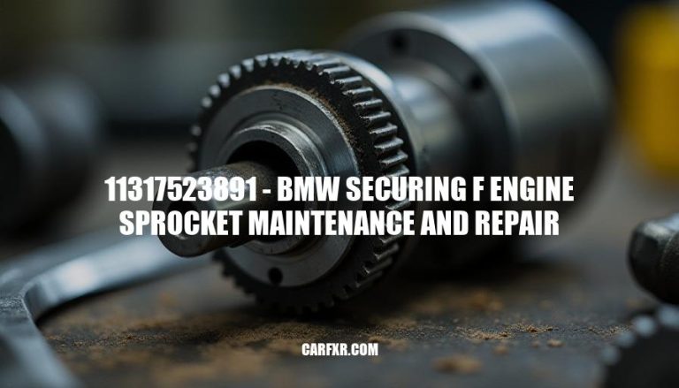 11317523891 - BMW Securing F Engine Sprocket Maintenance and Repair