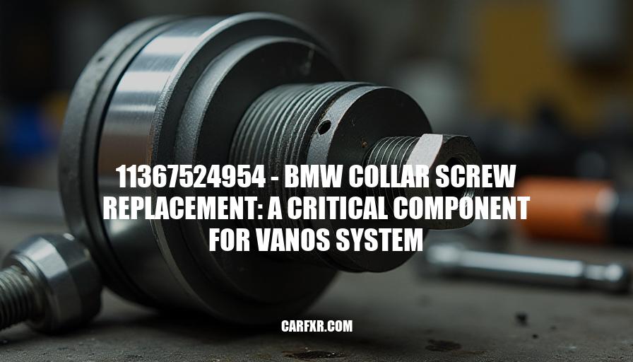 11367524954 - BMW Collar Screw Replacement: A Critical Component for VANOS System