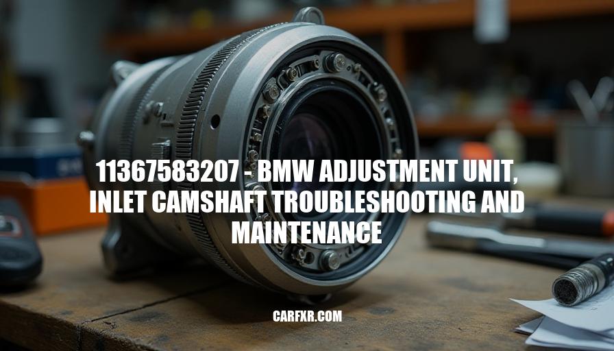 11367583207 - BMW Adjustment Unit, Inlet Camshaft Troubleshooting and Maintenance