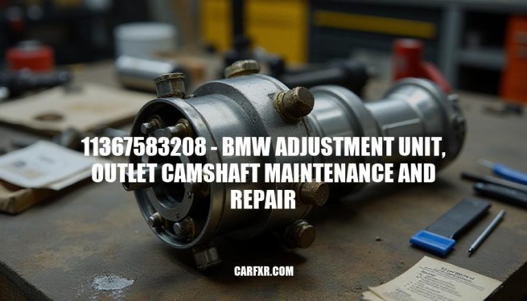 11367583208 - BMW Adjustment Unit, Outlet Camshaft Maintenance and Repair