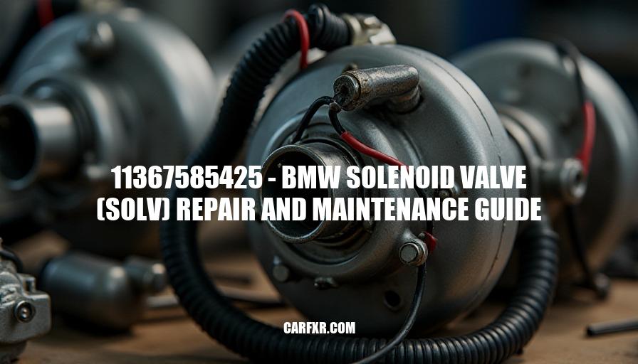 11367585425 - BMW Solenoid Valve (SOLV) Repair and Maintenance Guide