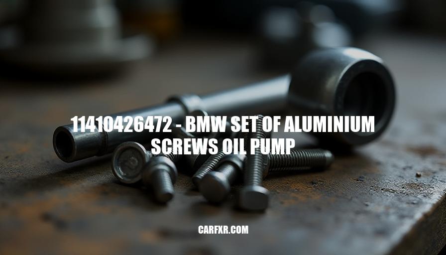 11410426472 - BMW Set of Aluminium Screws Oil Pump