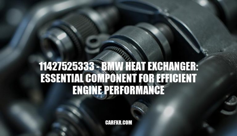 11427525333 - BMW Heat Exchanger: Essential Component for Efficient Engine Performance