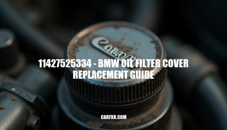 11427525334 - BMW Oil Filter Cover Replacement Guide