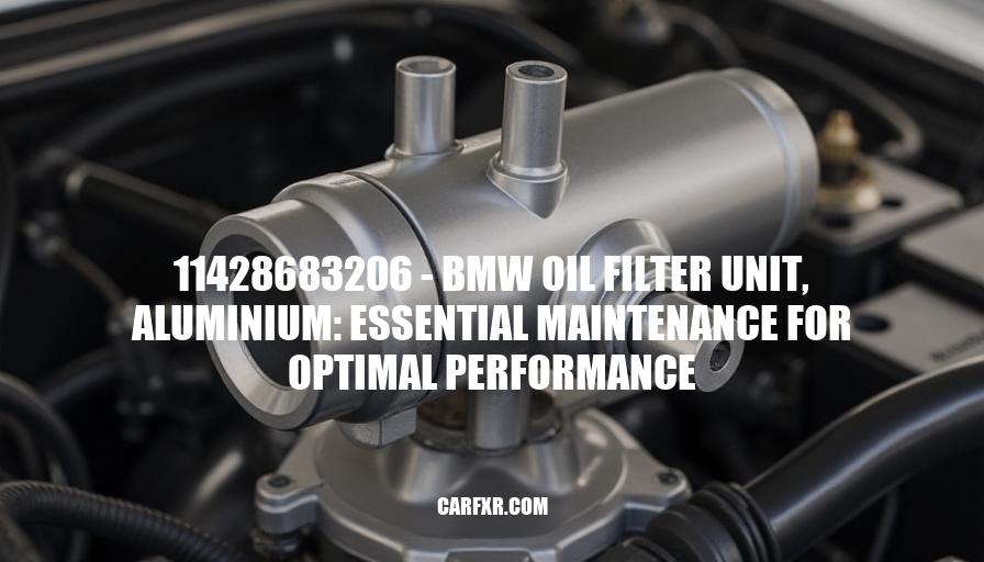 11428683206 - BMW Oil Filter Unit, Aluminium: Essential Maintenance for Optimal Performance