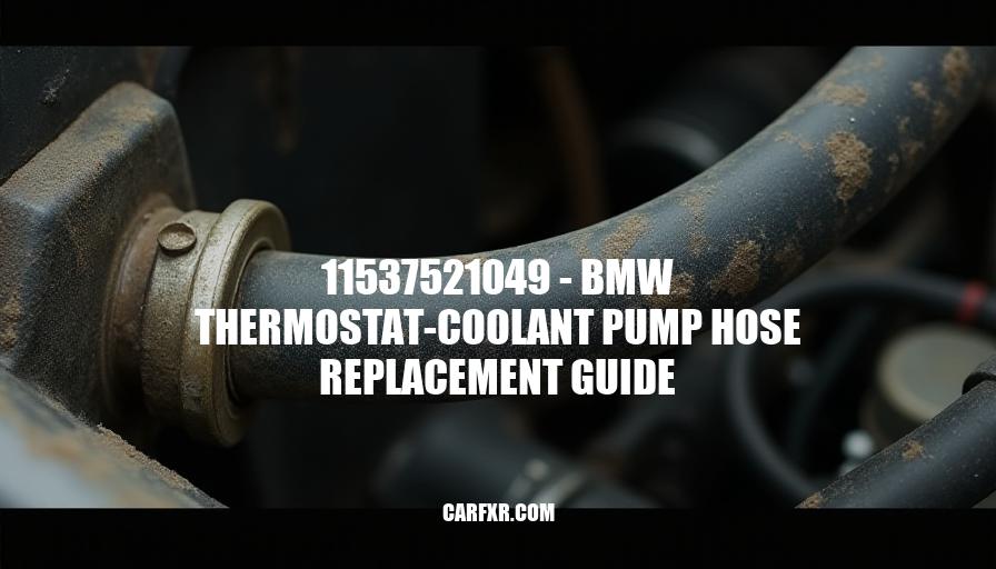 11537521049 - BMW Thermostat-Coolant Pump Hose Replacement Guide