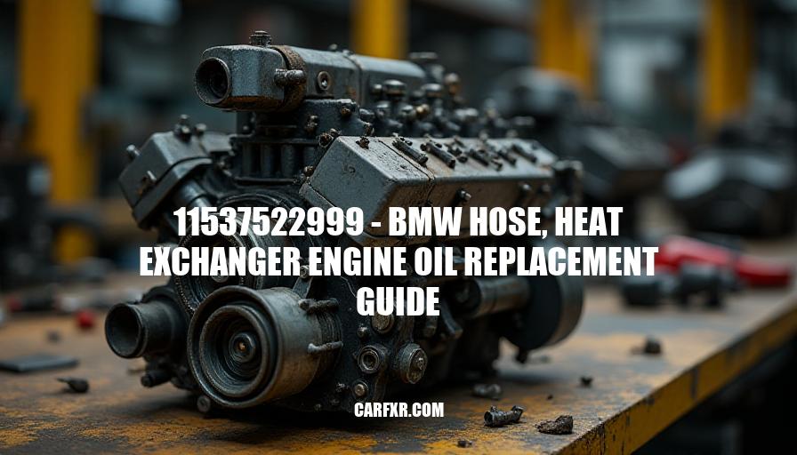 11537522999 - BMW Hose, Heat Exchanger Engine Oil Replacement Guide