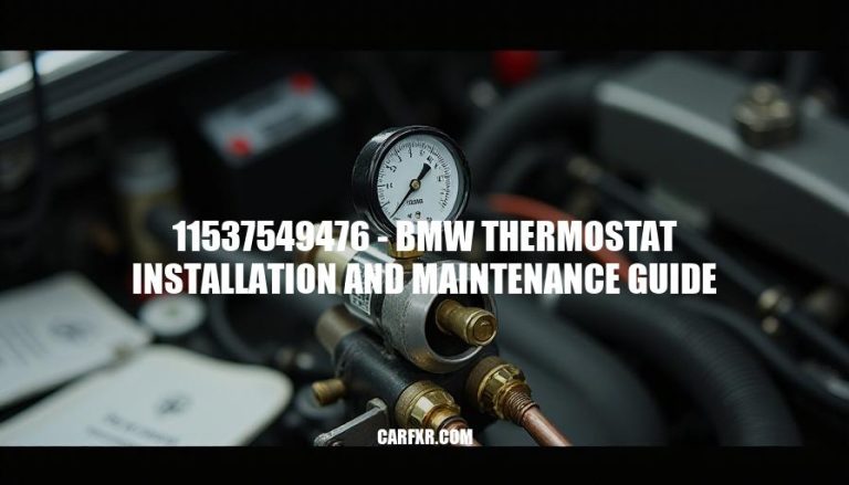 11537549476 - BMW Thermostat Installation and Maintenance Guide