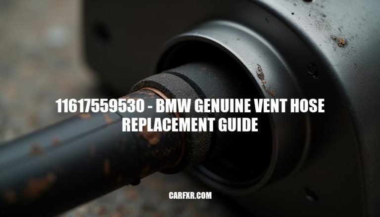 11617559530 - BMW Genuine Vent Hose Replacement Guide