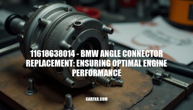 11618638014 - BMW Angle Connector Replacement: Ensuring Optimal Engine Performance