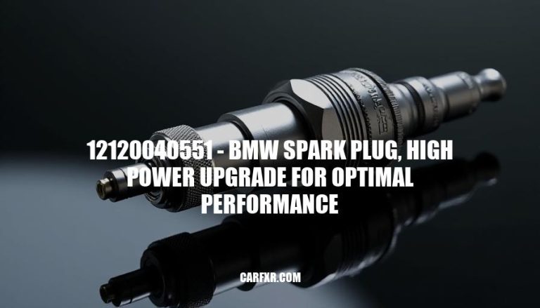 12120040551 - BMW Spark Plug, High Power Upgrade for Optimal Performance