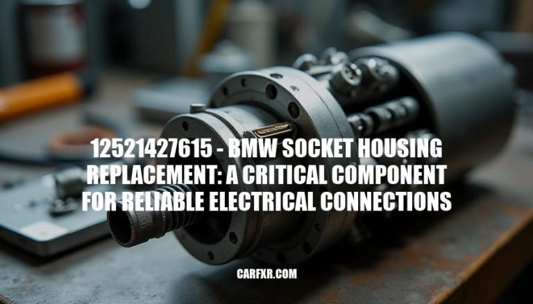 12521427615 - BMW Socket Housing Replacement: A Critical Component for Reliable Electrical Connections