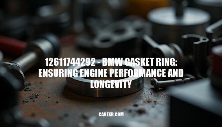 12611744292 - BMW Gasket Ring: Ensuring Engine Performance and Longevity