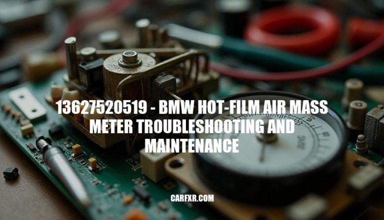 13627520519 - BMW Hot-Film Air Mass Meter Troubleshooting and Maintenance