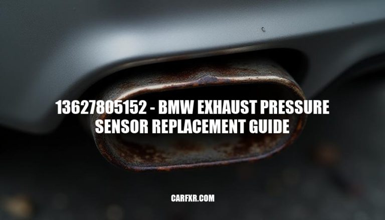 13627805152 - BMW Exhaust Pressure Sensor Replacement Guide