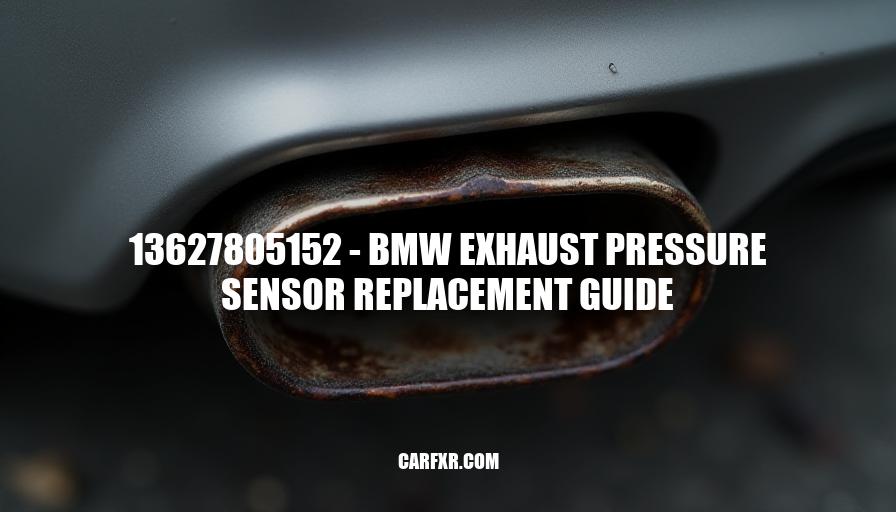 13627805152 - BMW Exhaust Pressure Sensor Replacement Guide