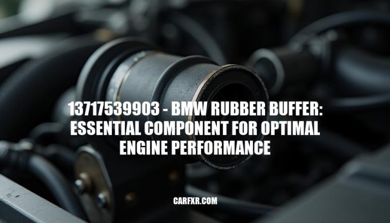 13717539903 - BMW Rubber Buffer: Essential Component for Optimal Engine Performance