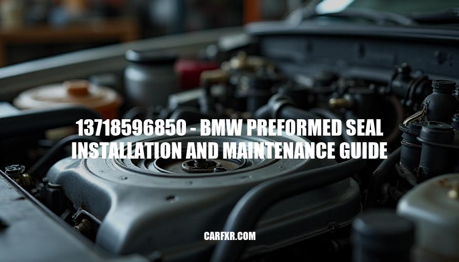 13718596850 - BMW Preformed Seal Installation and Maintenance Guide