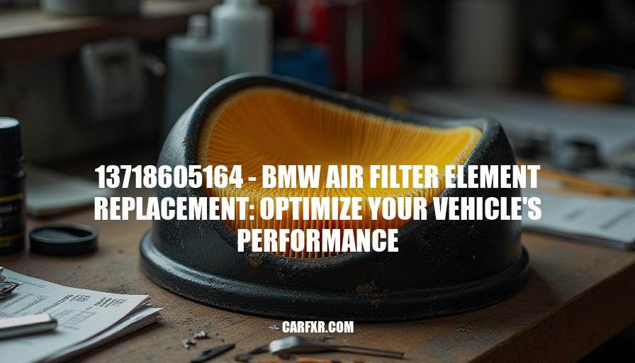 13718605164 - BMW Air Filter Element Replacement: Optimize Your Vehicle's Performance