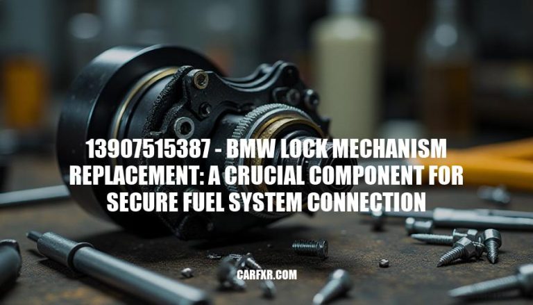 13907515387 - BMW Lock Mechanism Replacement: A Crucial Component for Secure Fuel System Connection