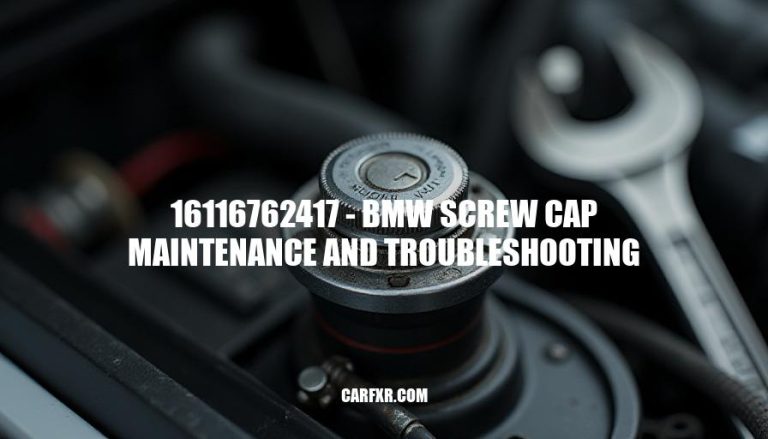 16116762417 - BMW Screw Cap Maintenance and Troubleshooting