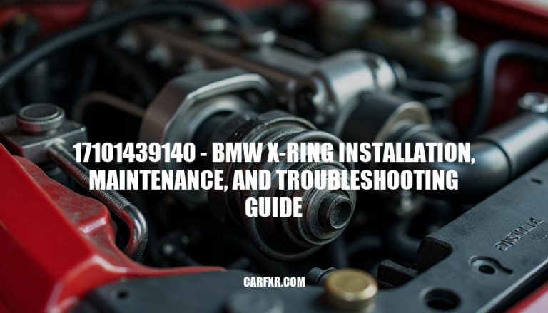 17101439140 - BMW X-Ring Installation, Maintenance, and Troubleshooting Guide