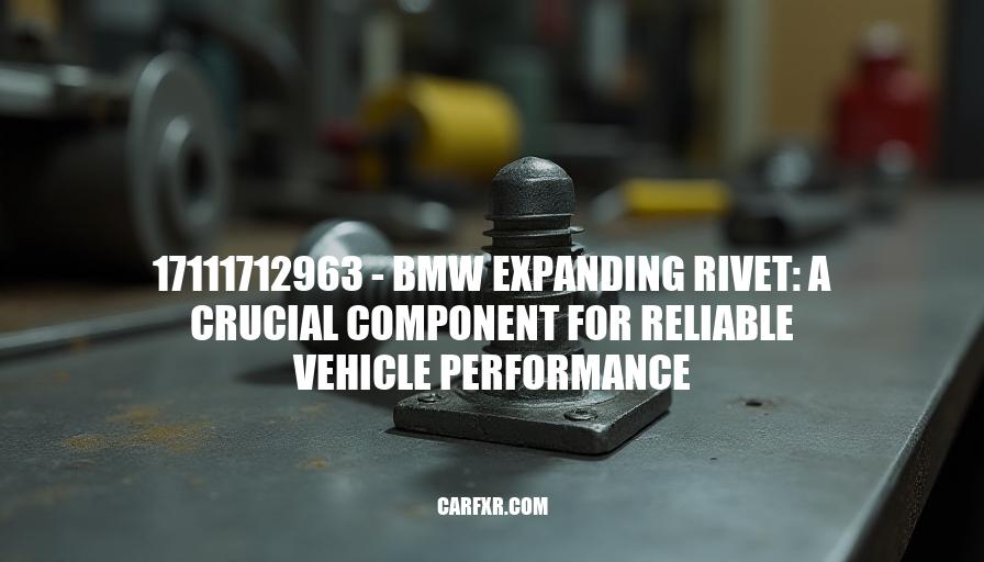 17111712963 - BMW Expanding Rivet: A Crucial Component for Reliable Vehicle Performance