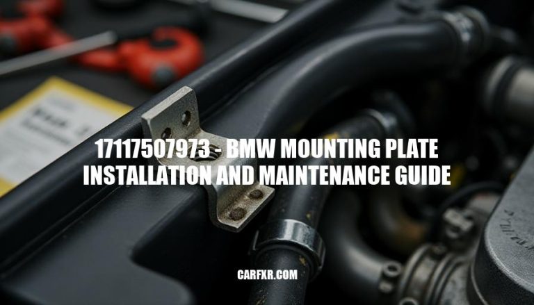 17117507973 - BMW Mounting Plate Installation and Maintenance Guide