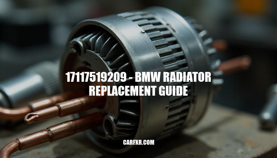 17117519209 - BMW Radiator Replacement Guide