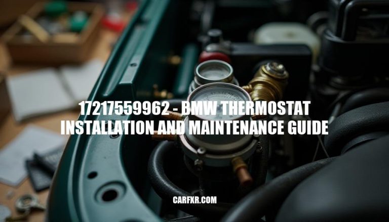 17217559962 - BMW Thermostat Installation and Maintenance Guide