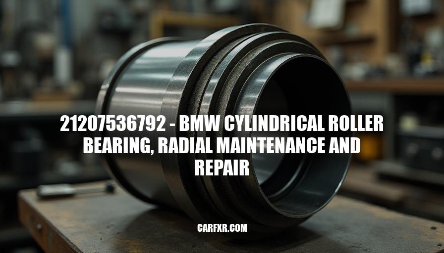 21207536792 - BMW Cylindrical Roller Bearing, Radial Maintenance and Repair