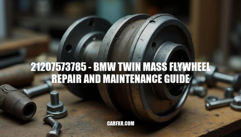 21207573785 - BMW Twin Mass Flywheel Repair and Maintenance Guide