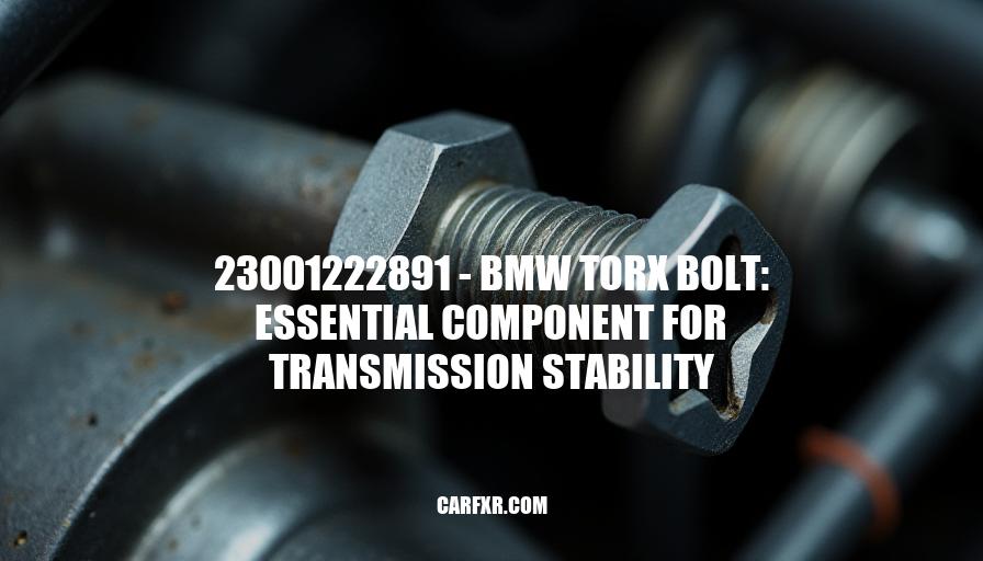 23001222891 - BMW Torx Bolt: Essential Component for Transmission Stability