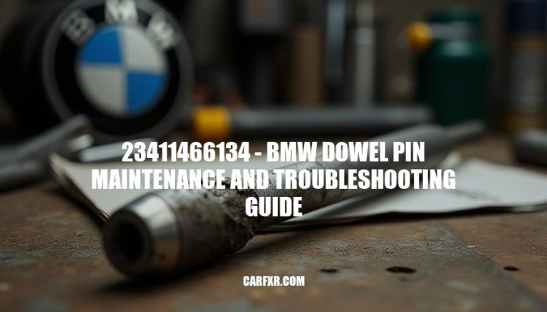 23411466134 - BMW Dowel Pin Maintenance and Troubleshooting Guide