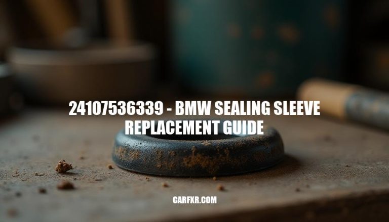 24107536339 - BMW Sealing Sleeve Replacement Guide