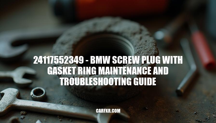 24117552349 - BMW Screw Plug with Gasket Ring Maintenance and Troubleshooting Guide