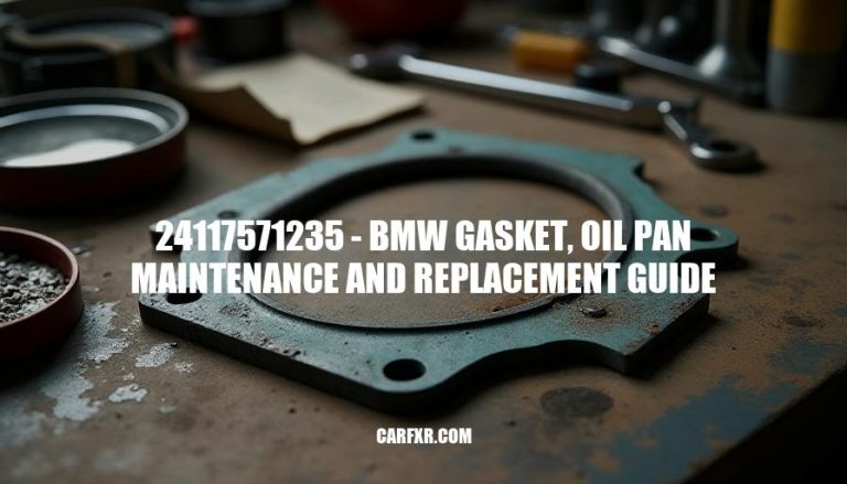 24117571235 - BMW Gasket, Oil Pan Maintenance and Replacement Guide