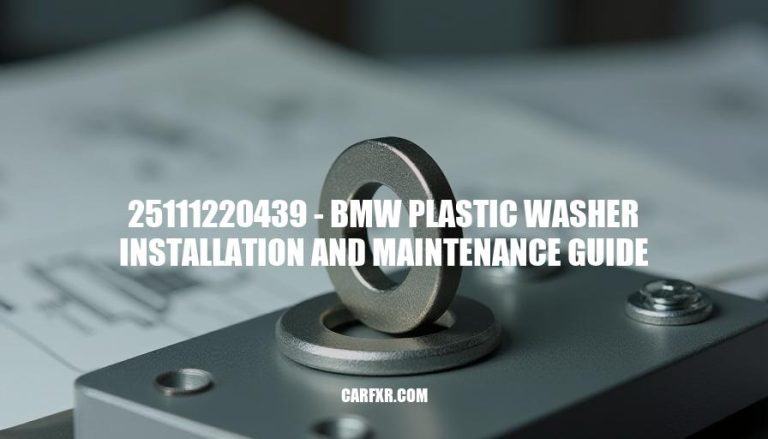 25111220439 - BMW Plastic Washer Installation and Maintenance Guide