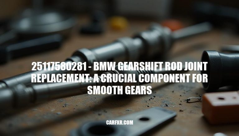 25117580281 - BMW Gearshift Rod Joint Replacement: A Crucial Component for Smooth Gears