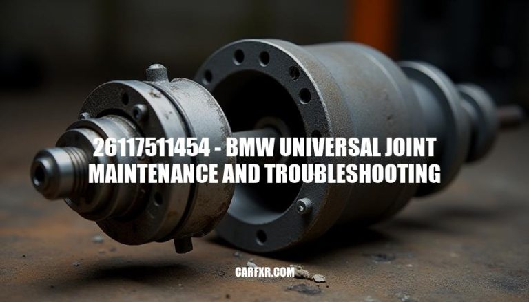 26117511454 - BMW Universal Joint Maintenance and Troubleshooting