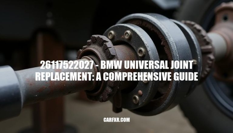 26117522027 - BMW Universal Joint Replacement: A Comprehensive Guide